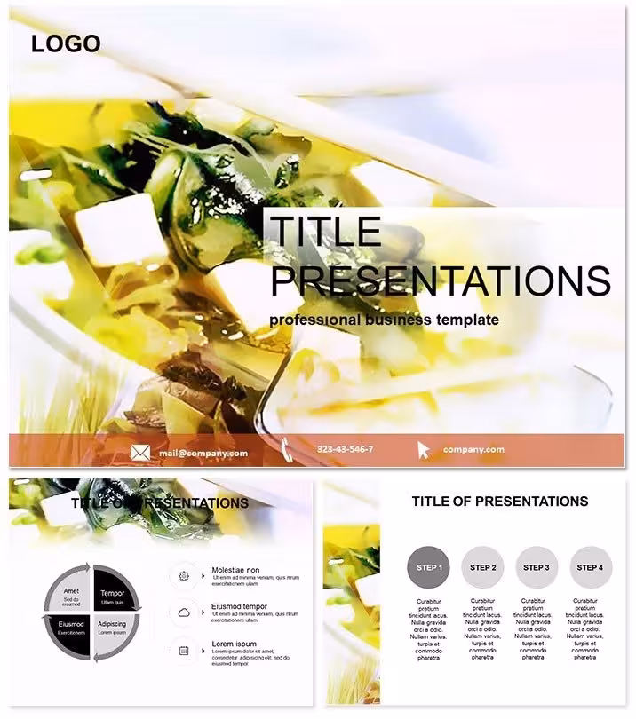 Japanese Cuisine Gourmet PPT Template Design