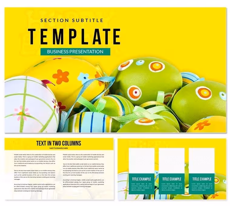 Easter Background Keynote Templates