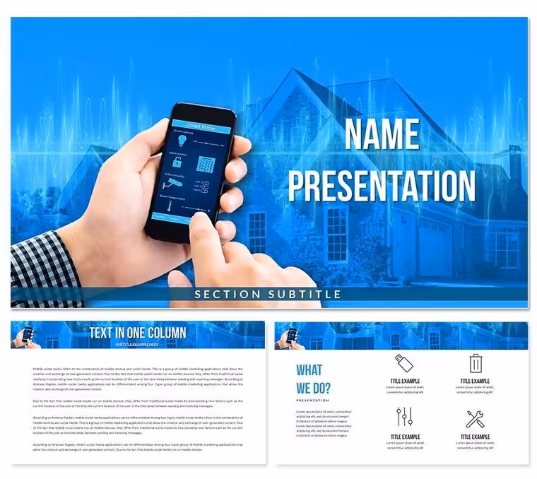 Smart House System Keynote Template - Download Presentation