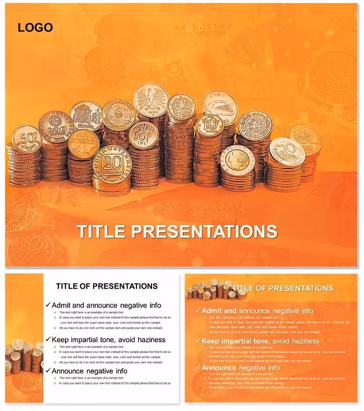 Luxurious Gold Coins Keynote Template