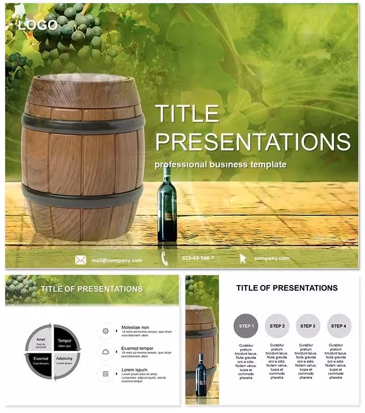 Terms of wine production PowerPoint Templates