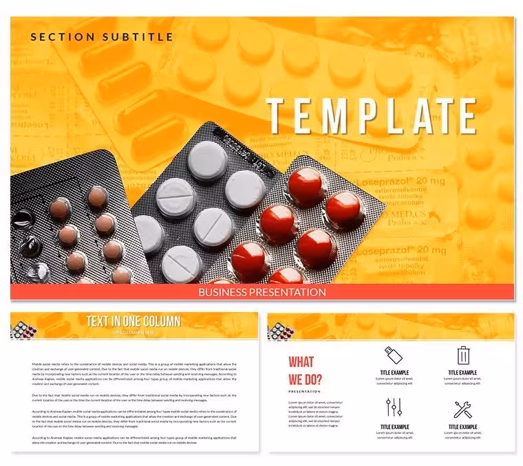Treatment with Tablets Keynote templates
