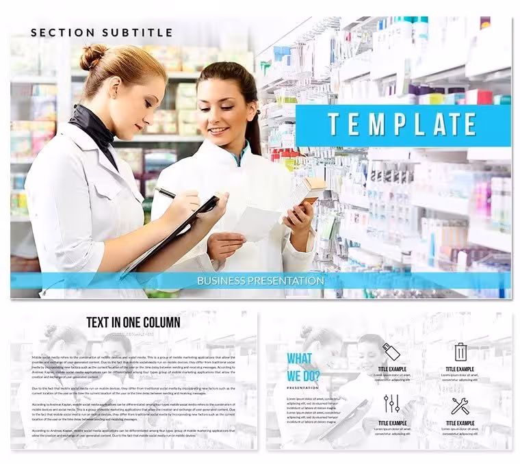 Pharmacy Workers Keynote templates - Themes