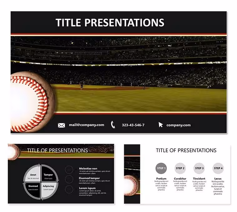 Score Big with Baseball Field PowerPoint Designs