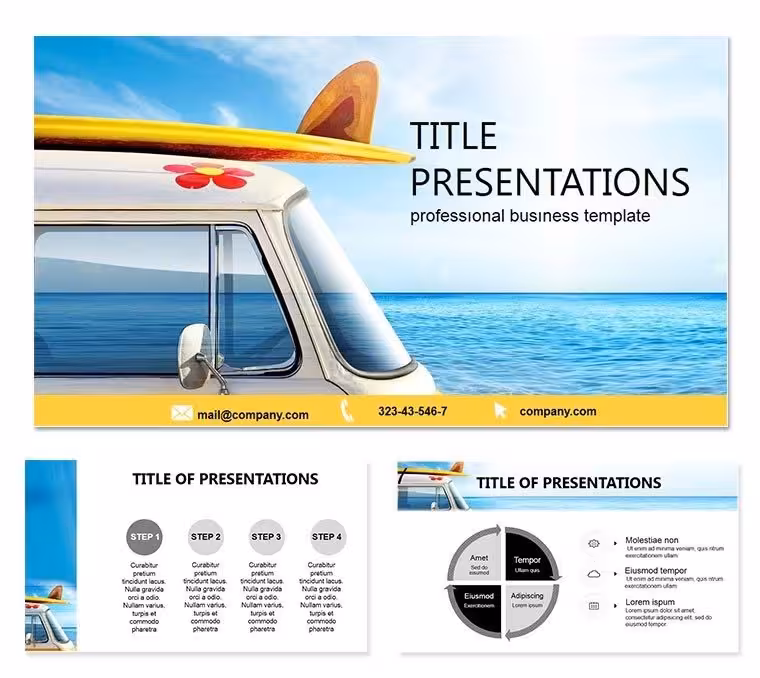 Free Travel Project Keynote Template: Wander Visually