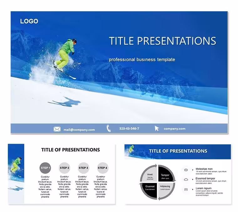 Professional Skier Keynote Template: Carving Paths to Victory
