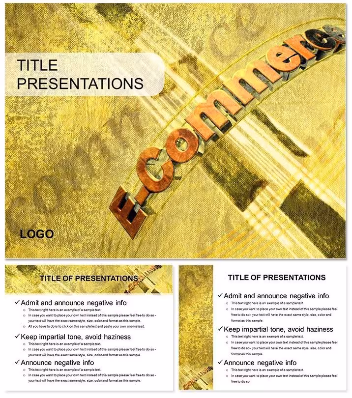 E-Commerce PowerPoint Template: Chart Your Digital Empire
