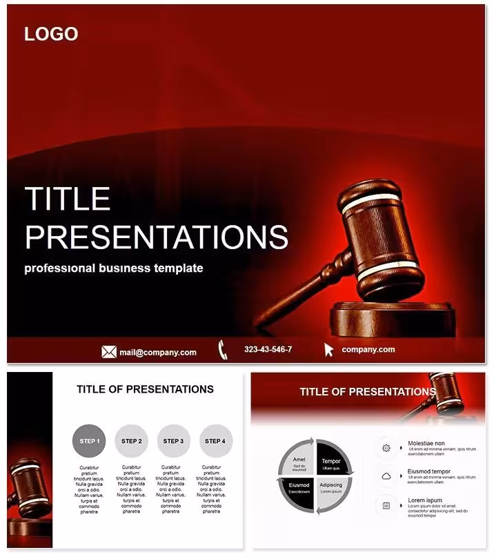 Law and Justice Keynote Template Mastery