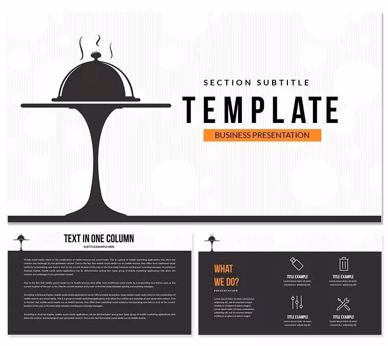 Restaurant Menu Keynote templates Presentation