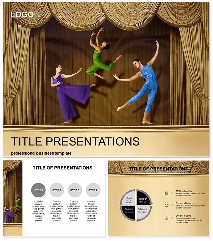 Elegant Ballet Keynote Template Design