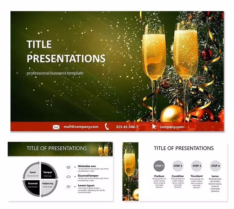 New Year night PowerPoint templates