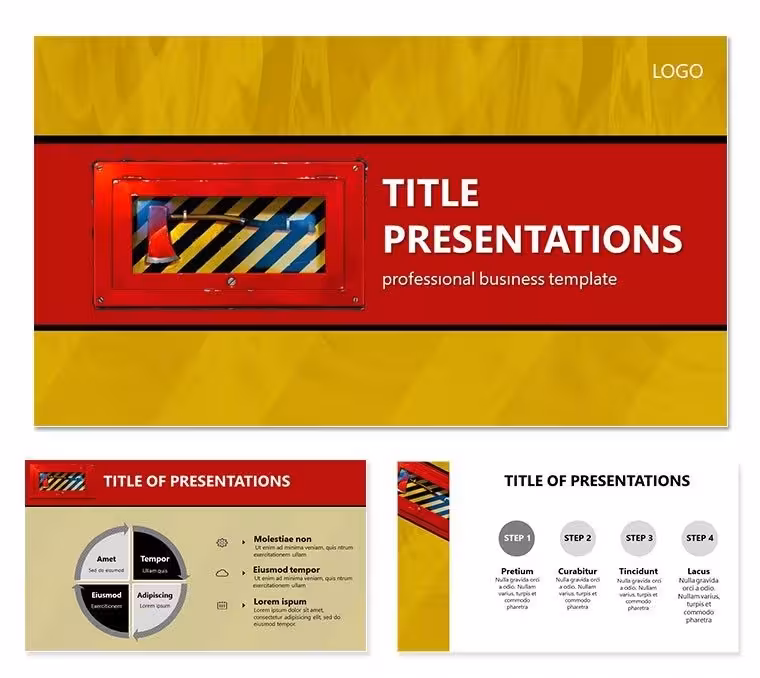 Fire Ax PowerPoint templates