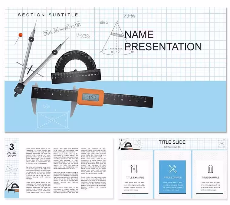 Geometry Mathematics Keynote template
