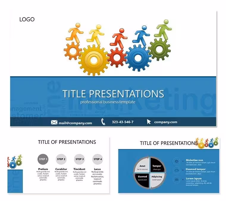 Objectives Marketing Organization Keynote templates