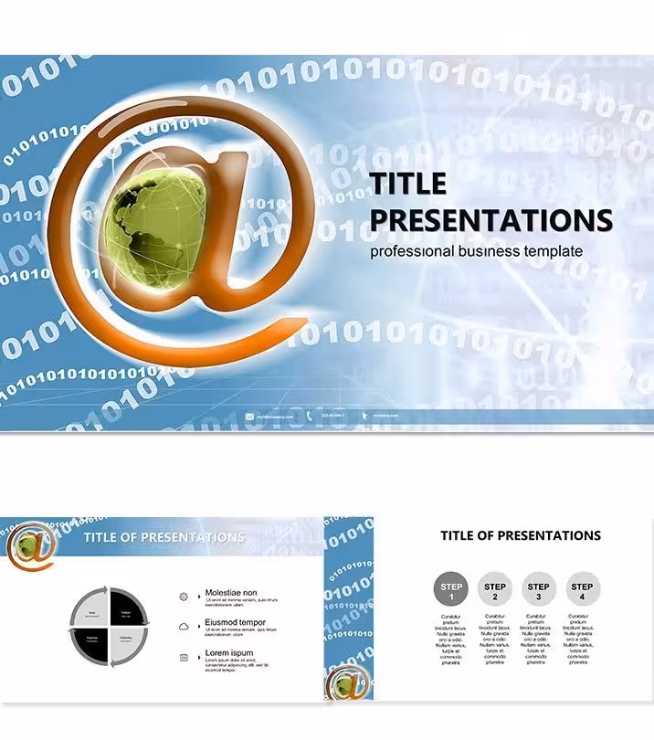 Web Message PowerPoint Template: Connect Ideas Effortlessly