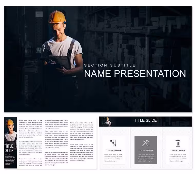 Warehouse Loader Keynote Template: Streamlining Storage into Strategy