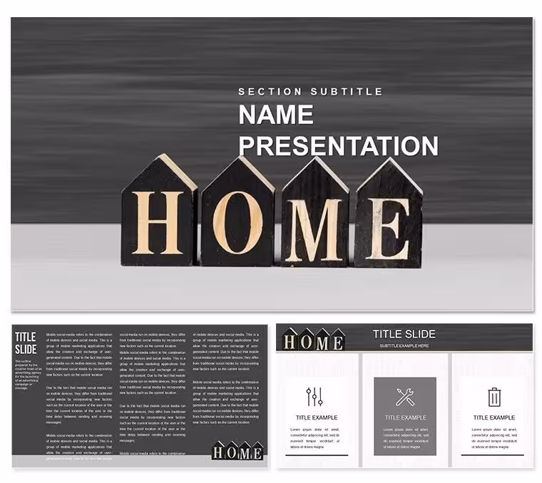 Home Keynote Template: Architect Your Success Stories