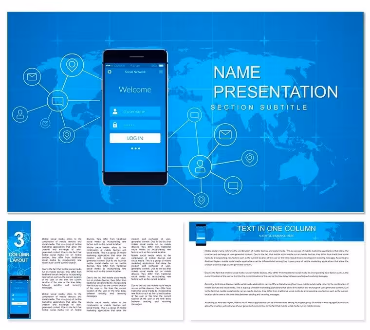 Global Network Keynote Template - Instant Download