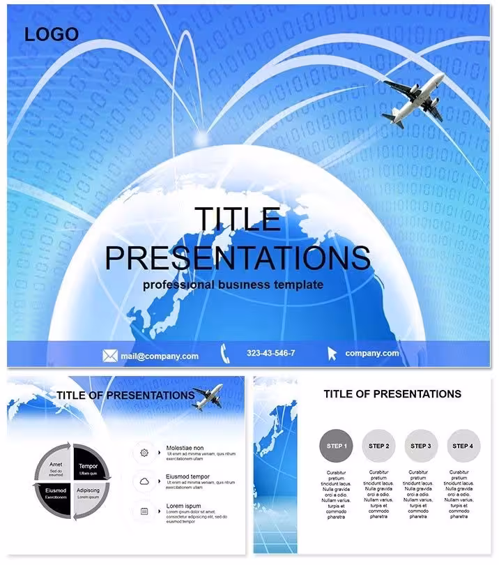 Flights PowerPoint Template for Travel Pros