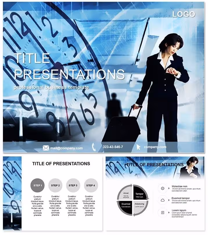 Waiting Flight Keynote Template for Travel