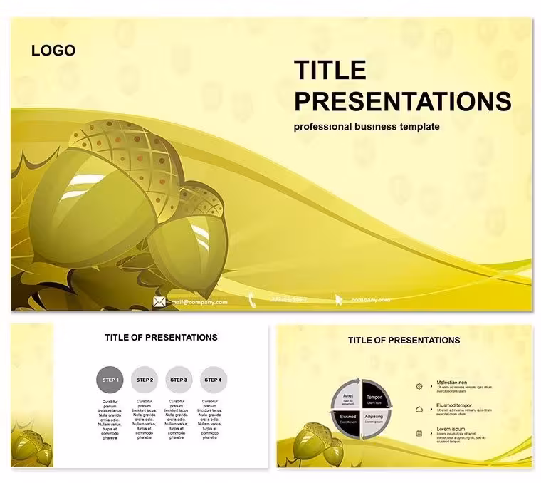 Acorns Keynote Template for Product Showcases