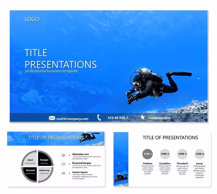 Diver PowerPoint template