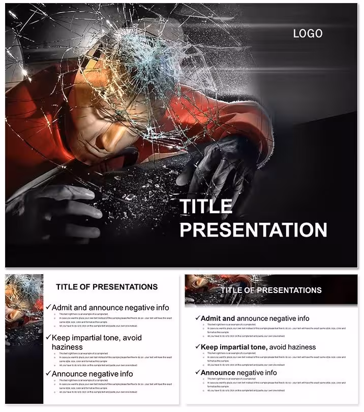 Crash Test Car Keynote Template: Impact with Precision
