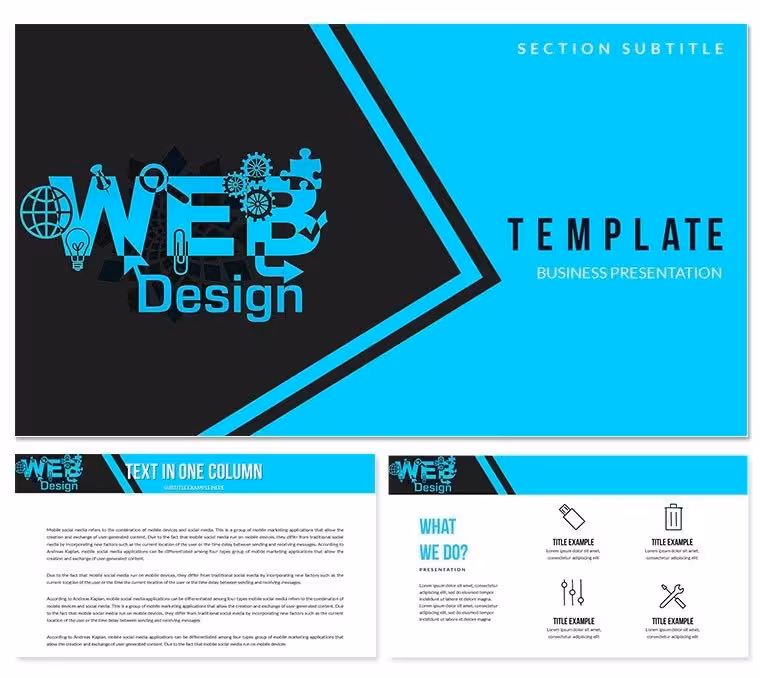 Web Design Studio Keynote templates