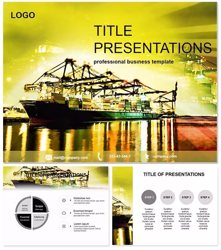 Master Logistics with Freight Shipping PowerPoint Template
