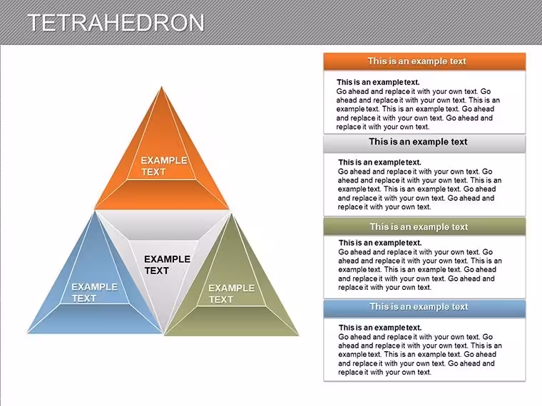 Tetrahedron Keynote Charts: Innovate with 3D Depth in Your Slides