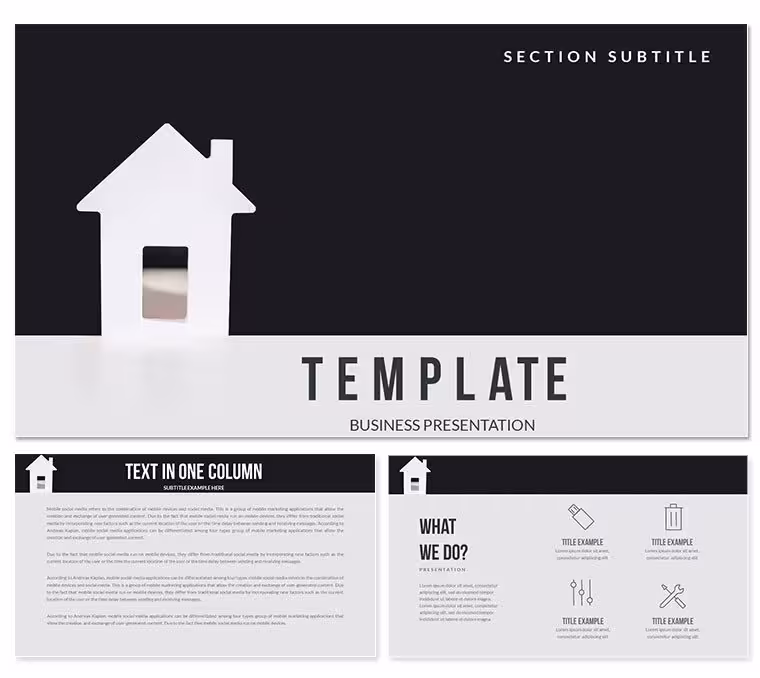 Real Estate Search Keynote templates