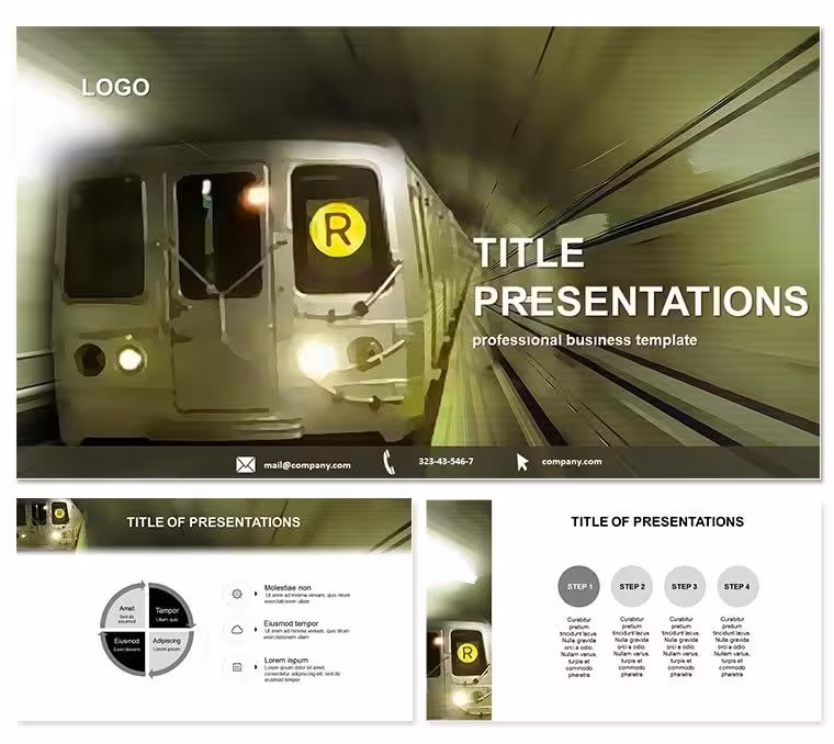 Subway Public Transport PowerPoint Template