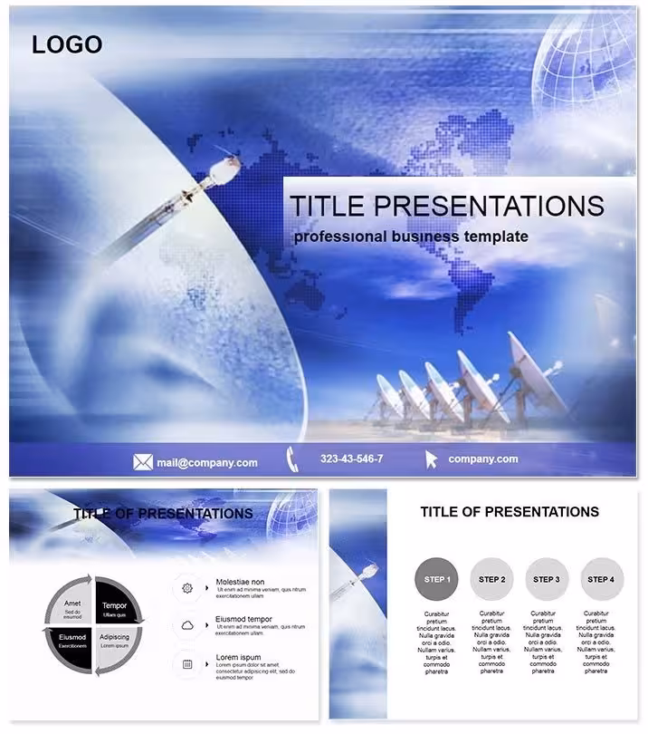 Satellite Antenna PowerPoint Template