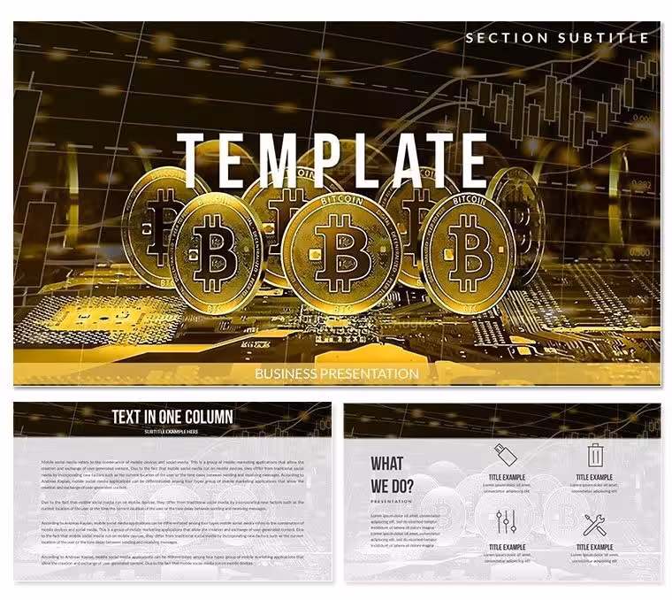 Exchange Rates Bitcoin Keynote templates