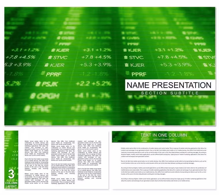 Stock Market News Keynote Templates