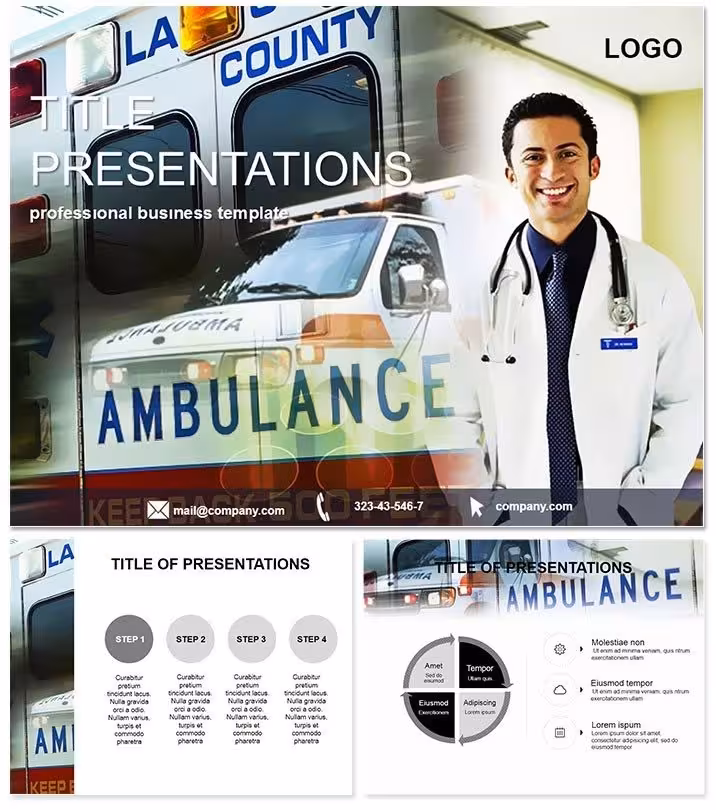 Ambulance and Medic Keynote Template: First Response Visuals