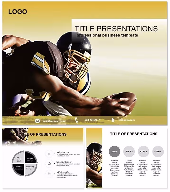 American Football Players PowerPoint Template