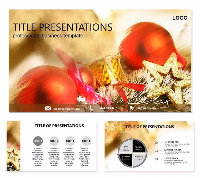 World Christmas Ornaments Keynote Template