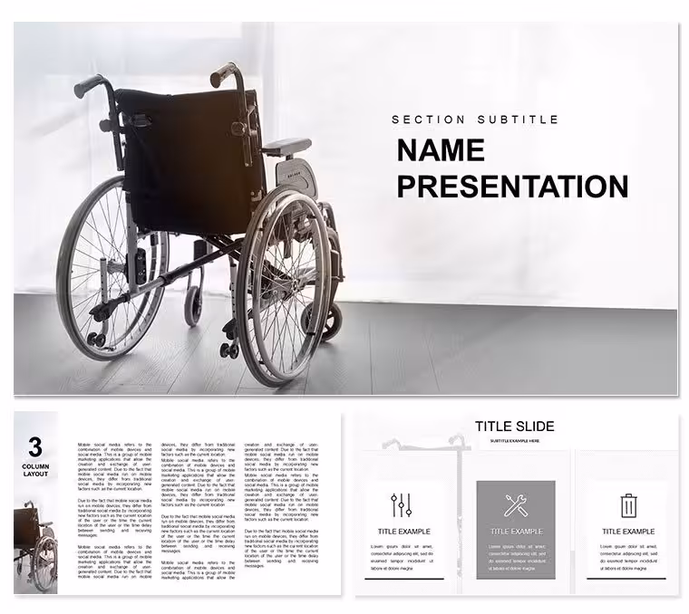 Medical: Wheelchairs Keynote template