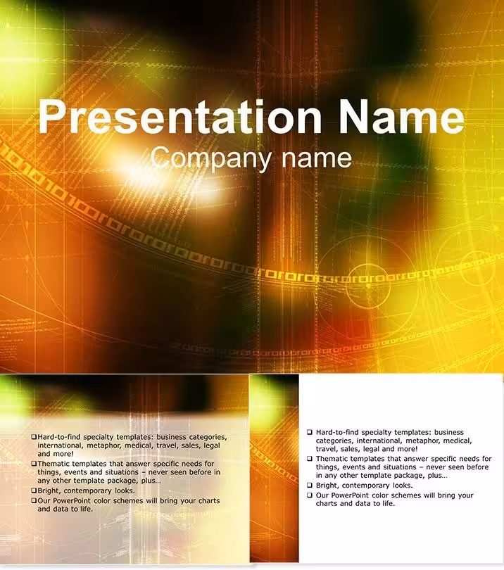 Abstract Diffusion Colorful PowerPoint Template