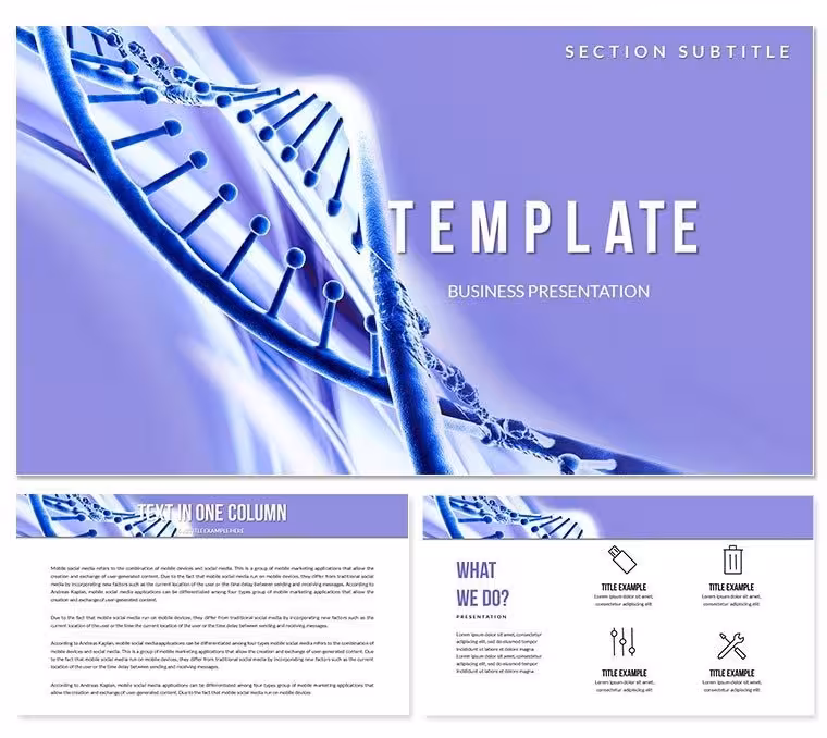 Human Genetics Project Keynote template Presentation