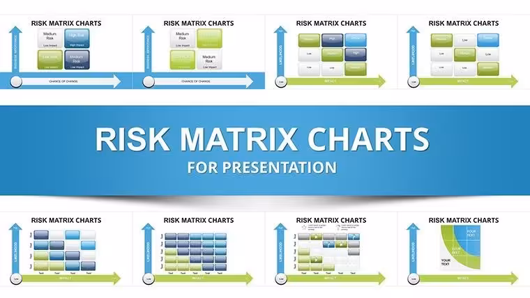 Risk Matrix Template for Keynote | 33 Fully Editable Charts | Instant Download