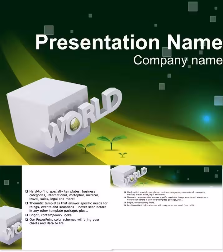 Cube World Keynote Template