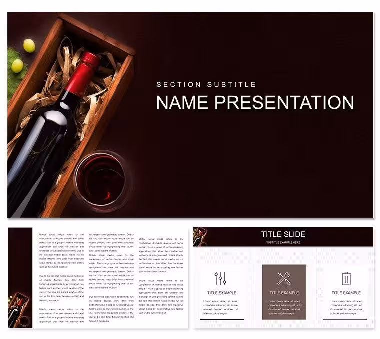 Sophisticated Wine Classification Keynote Template