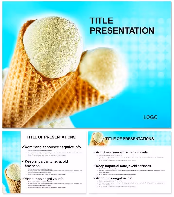 Creamy Ice Cream Plombir Keynote Themes