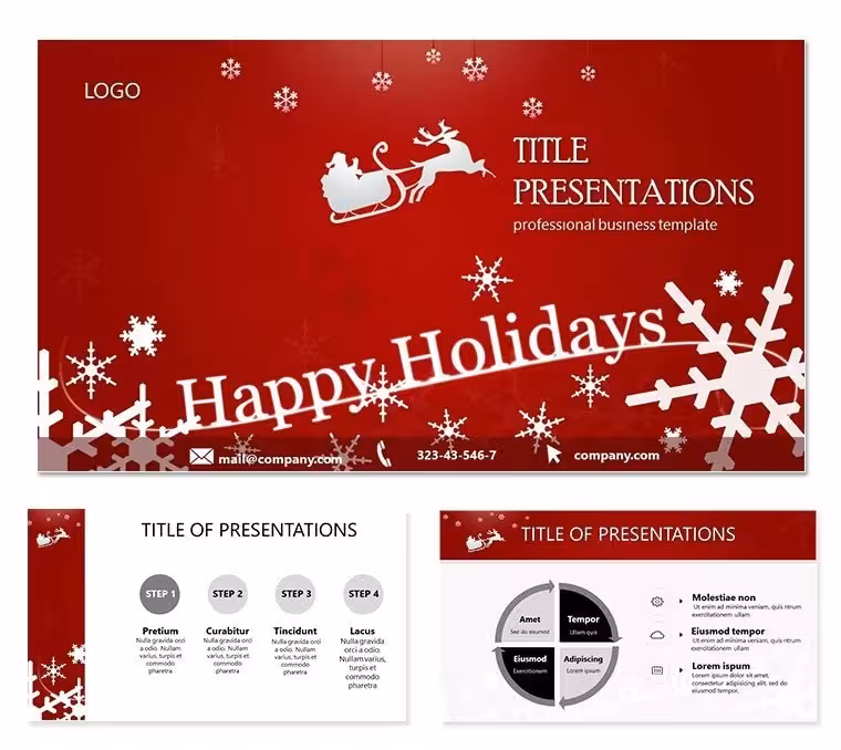 Happy Holidays Keynote templates