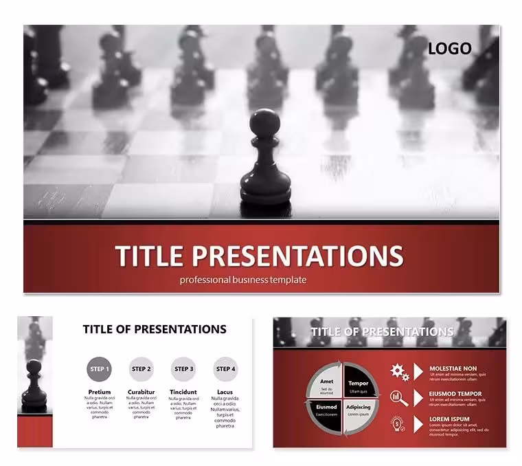 Tips for Playing Chess Strategy Keynote templates - themes