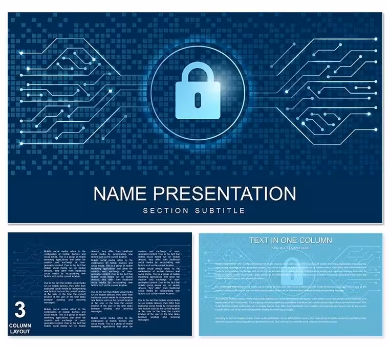 Data Protection Keynote Template - Fully Editable | Instant Download | ImagineLayout