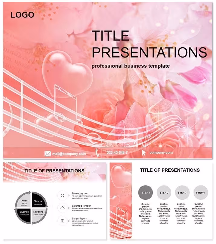 Whimsical Floral Romance PowerPoint Template