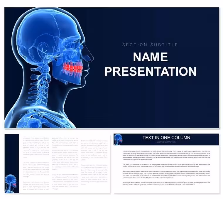Jaw Problems Keynote Template: Clarify Dental Diagnoses